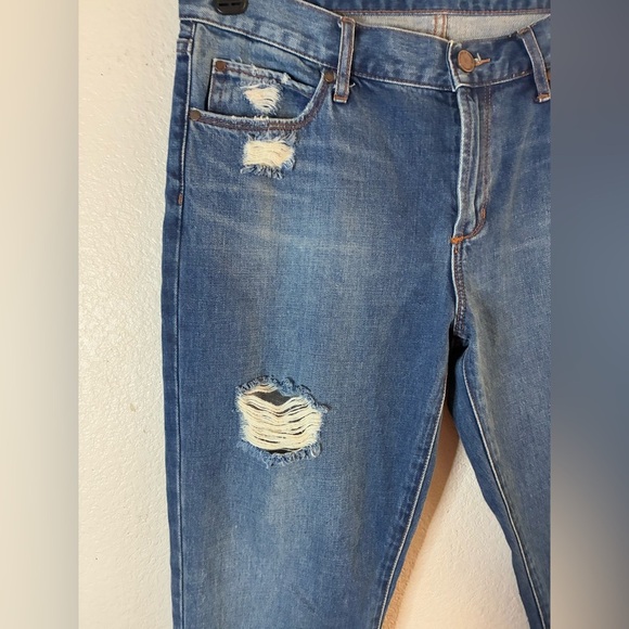 Articles of Society Blue Women's Ankle Skinny Slightly Distressed Denim Jeans 27 - Picture 4 of 16